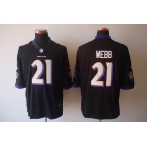 Nike Nfl Jerseys Baltimore Ravens #21 Webb Black Jerseys[Nike Llimited]