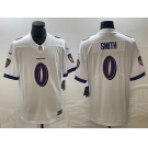 Nike Ravens #0 Smith White Team Color Men's Stitched NFL Vapor Untouchable Limited Jersey