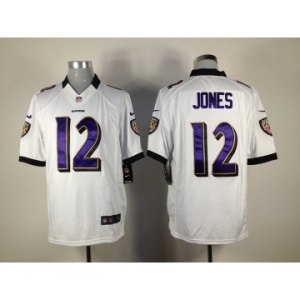 nike nfl jerseys baltimore ravens #12 jones white[nike limited]