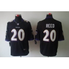 nike nfl jerseys baltimore ravens #20 reed black[nike limited]