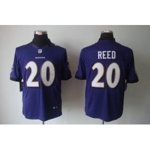 nike nfl jerseys baltimore ravens #20 reed purple[nike limited]