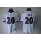 nike nfl jerseys baltimore ravens #20 reed white[nike limited]