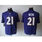 nike nfl jerseys baltimore ravens #21 webb purple[nike limited]