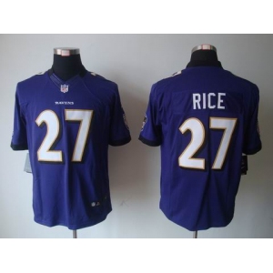 nike nfl jerseys baltimore ravens #27 ray rice purple[nike limited]
