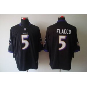 nike nfl jerseys baltimore ravens #5 flacco black[nike limited]