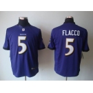 nike nfl jerseys baltimore ravens #5 flacco purple[nike limited]