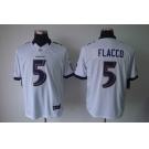 nike nfl jerseys baltimore ravens #5 flacco white[nike limited]