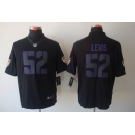 nike nfl jerseys baltimore ravens #52 r.lewis black[nike impact limited]