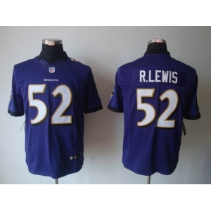 nike nfl jerseys baltimore ravens #52 r.lewis purple[nike limited]