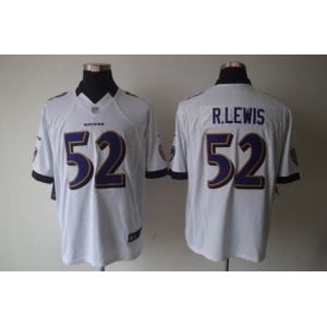 nike nfl jerseys baltimore ravens #52 r.lewis white[nike limited]