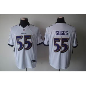 nike nfl jerseys baltimore ravens #55 suggs white[nike limited]