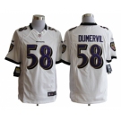 nike nfl jerseys baltimore ravens #58 dumervil white[nike limited]