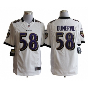 nike nfl jerseys baltimore ravens #58 dumervil white[nike limited]