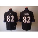 nike nfl jerseys baltimore ravens #82 smith black[nike limited]