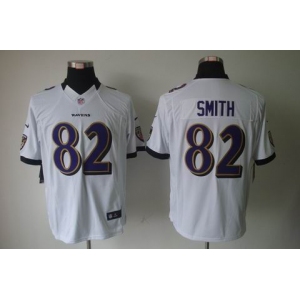 nike nfl jerseys baltimore ravens #82 smith white[nike limited]