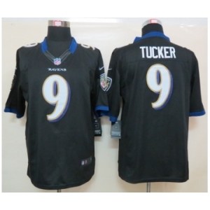 nike nfl jerseys baltimore ravens #9 tucker black[nike limited]