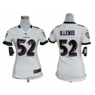 Nike women nfl jerseys baltimore ravens #52 r.lewis white[nike]