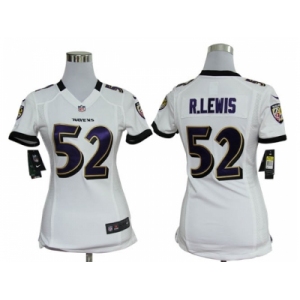 Nike women nfl jerseys baltimore ravens #52 r.lewis white[nike]