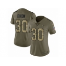 Women Nike Baltimore Ravens #30 Kenneth Dixon Limited Olive Camo Salute to Service NFL Jersey