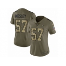 Women Nike Baltimore Ravens #57 C.J. Mosley Limited Olive Camo Salute to Service NFL Jersey