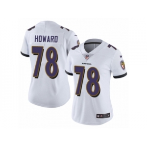 Women Nike Baltimore Ravens #78 Austin Howard White Vapor Untouchable Elite Player NFL Jersey