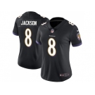 Women Nike Baltimore Ravens #8 Lamar Jackson Black Alternate Stitched NFL Vapor Untouchable Limited Jersey