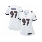 Women Nike Baltimore Ravens #97 Michael Pierce Game White NFL Jersey