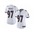 Women Nike Baltimore Ravens #97 Michael Pierce White Vapor Untouchable Limited Player NFL Jersey