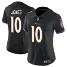 Women's Baltimore Ravens #10 Emory Jones Black Vapor Football Jersey