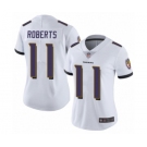 Women's Baltimore Ravens #11 Seth Roberts White Vapor Untouchable Limited Player Football Jersey