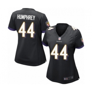 Women's Baltimore Ravens #44 Marlon Humphrey Game Black Alternate Football Jersey