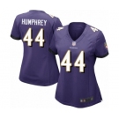 Women's Baltimore Ravens #44 Marlon Humphrey Game Purple Team Color Football Jersey