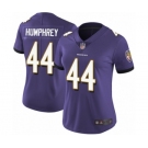 Women's Baltimore Ravens #44 Marlon Humphrey Purple Team Color Vapor Untouchable Limited Player Football Jersey