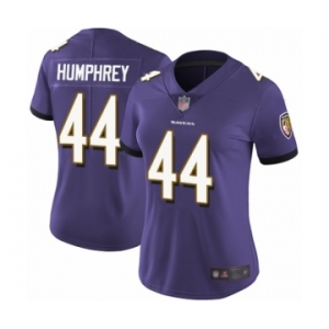 Women's Baltimore Ravens #44 Marlon Humphrey Purple Team Color Vapor Untouchable Limited Player Football Jersey