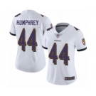 Women's Baltimore Ravens #44 Marlon Humphrey White Vapor Untouchable Limited Player Football Jersey