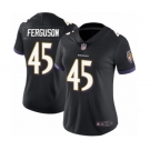 Women's Baltimore Ravens #45 Jaylon Ferguson Black Alternate Vapor Untouchable Limited Player Football Jersey