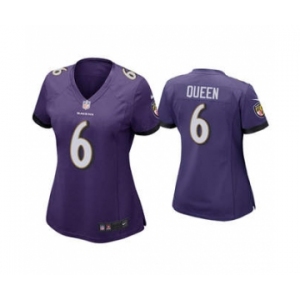 Women's Baltimore Ravens #6 Patrick Queen Purple Vapor Untouchable Limited Football Jersey