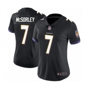 Women's Baltimore Ravens #7 Trace McSorley Black Alternate Vapor Untouchable Limited Player Football Jersey