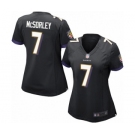 Women's Baltimore Ravens #7 Trace McSorley Game Black Alternate Football Jersey