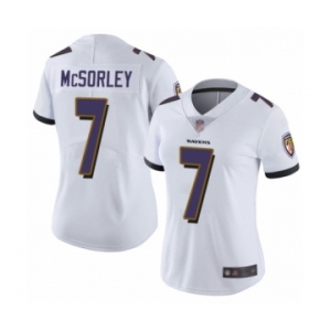 Women's Baltimore Ravens #7 Trace McSorley White Vapor Untouchable Limited Player Football Jersey