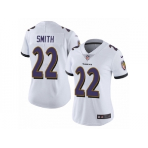 Women's Nike Baltimore Ravens #22 Jimmy Smith Vapor Untouchable Limited White NFL Jersey