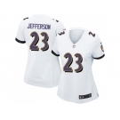 Women's Nike Baltimore Ravens #23 Tony Jefferson White Stitched NFL New Elite Jersey