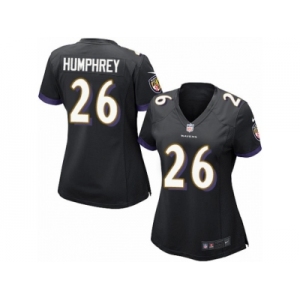 Women's Nike Baltimore Ravens #26 Marlon Humphrey Limited Black Alternate NFL Jersey