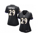 Women's Nike Baltimore Ravens #29 Marlon Humphrey Game Black Alternate NFL Jersey