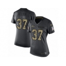 Women's Nike Baltimore Ravens #37 Javorius Allen Limited Black 2016 Salute to Service NFL Jersey