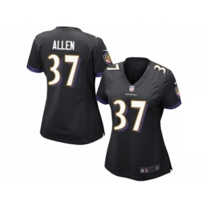 Women's Nike Baltimore Ravens #37 Javorius Allen Limited Black Alternate NFL Jersey