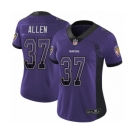 Women's Nike Baltimore Ravens #37 Javorius Allen Limited Purple Rush Drift Fashion NFL Jersey