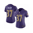 Women's Nike Baltimore Ravens #37 Javorius Allen Limited Purple Rush NFL Jersey