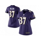 Women's Nike Baltimore Ravens #37 Javorius Allen Limited Purple Team Color NFL Jersey