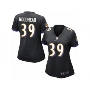 Women's Nike Baltimore Ravens #39 Danny Woodhead Limited Black Alternate NFL Jersey